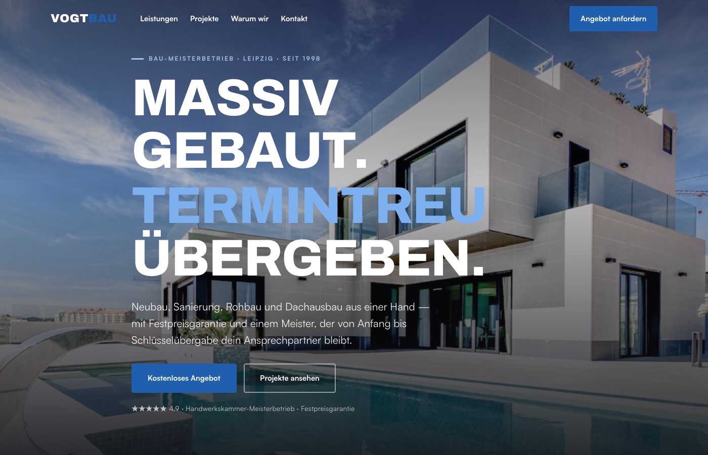 Vogt Bau Website